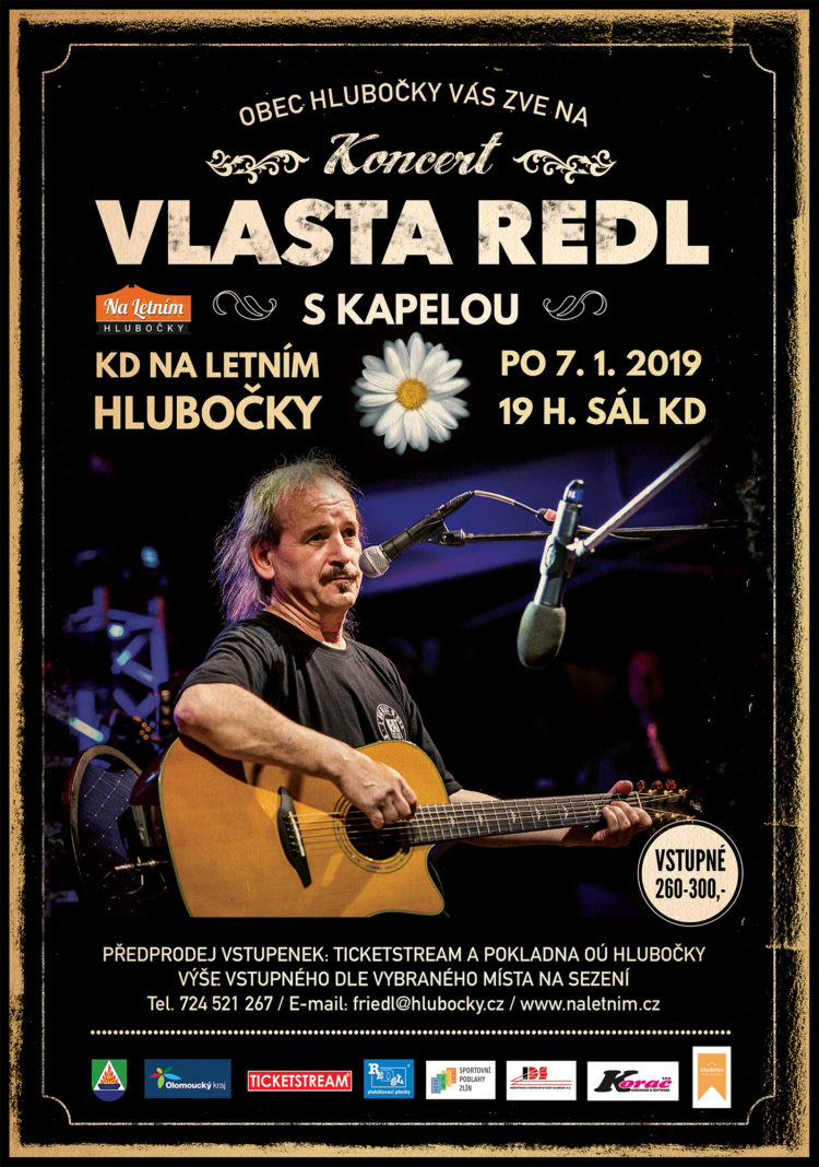 Plakát - Vlasta Redl s kapelou Tichá parta - Hlubočky