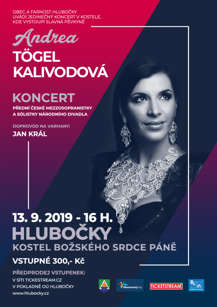 Andrea Kalivodová - koncert Hlubočky - kostel