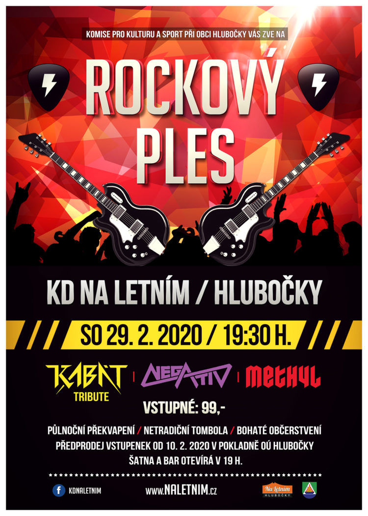 Rockový ples 29. 2. 2019 - Hlubočky