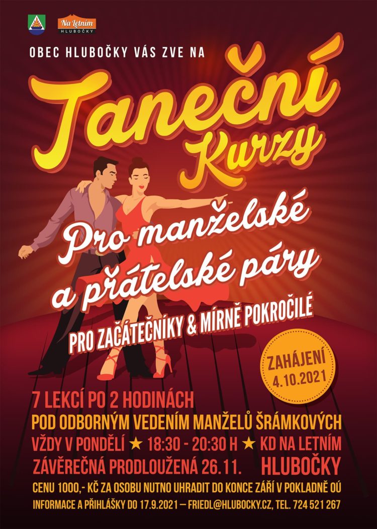 Taneční kurzy pro manželské a přátelské páry - Hlubočky