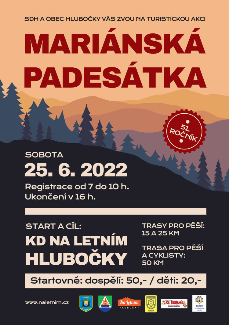 Mariánská padesátka - 51. ročník 2022