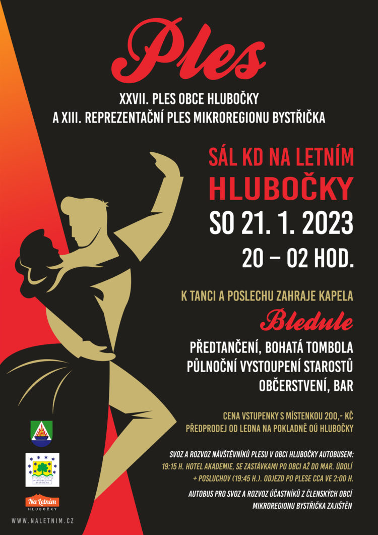 Ples obce Hlubočky a Mikroregionu Bystřička 2022